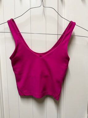 Lululemon Hot Pink Crop Tank